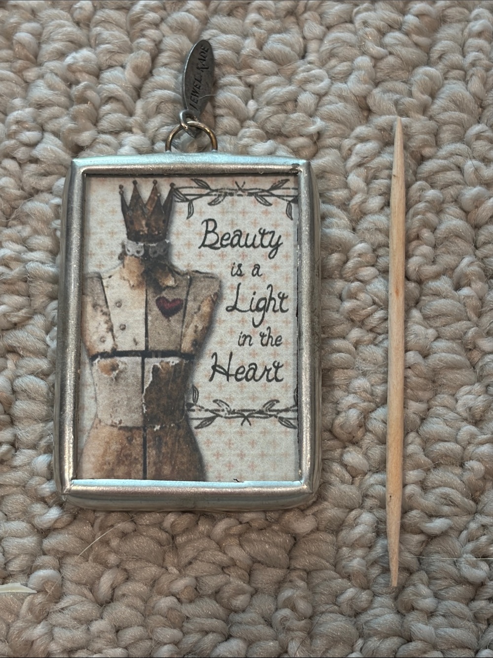 Jewel Kade Beauty is a Light in the Heart charm
